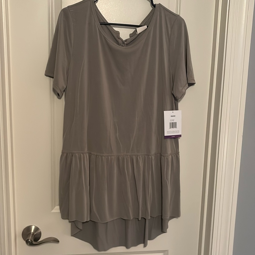 Sage green peplum tshirt